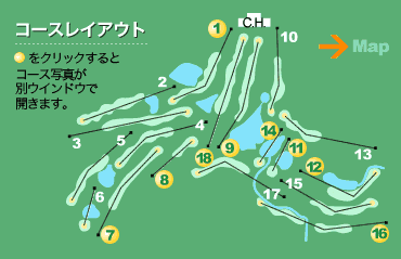 「スプリングフィルズゴルフクラブ」コースレイアウト図